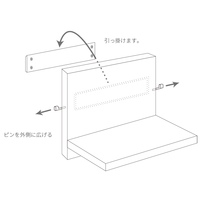 壁面取付方法 手順説明 4